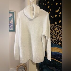 Cozy White Turtleneck Sweater